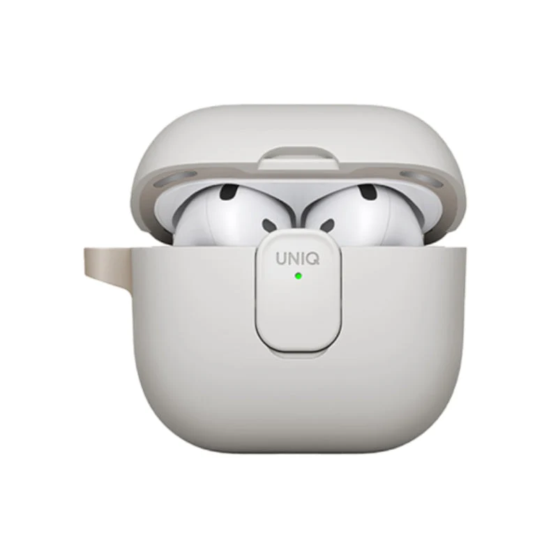 Uniq Clyde Lock Case for Airpods 4th Gen - Mist Grey/Khaki