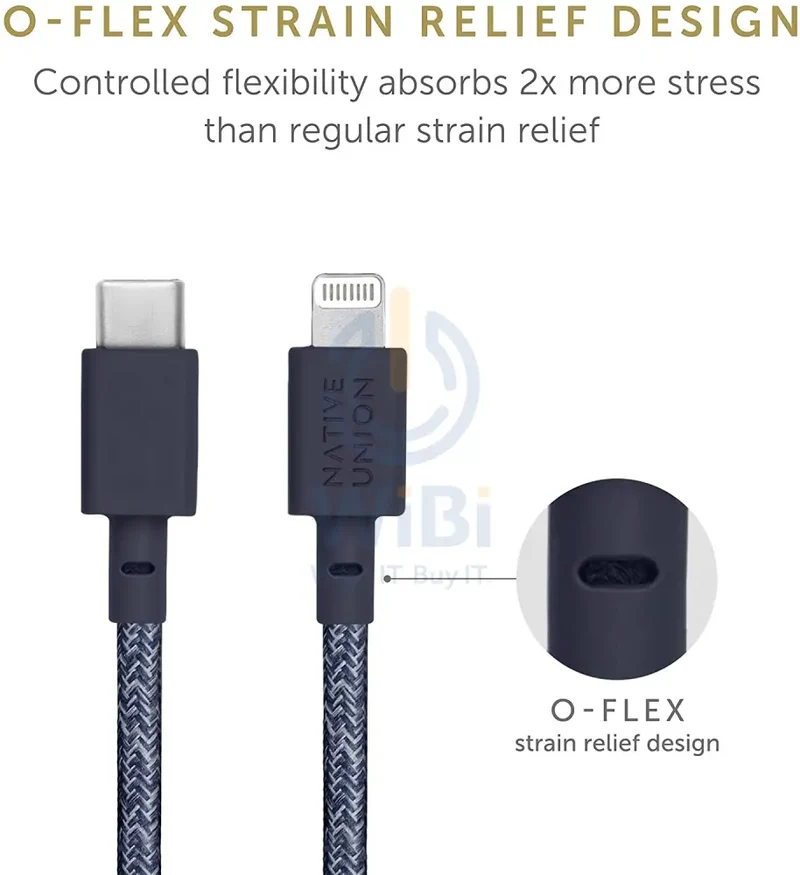 Native Union Belt Cable USB-C to Lightning 1.2M - Indigo