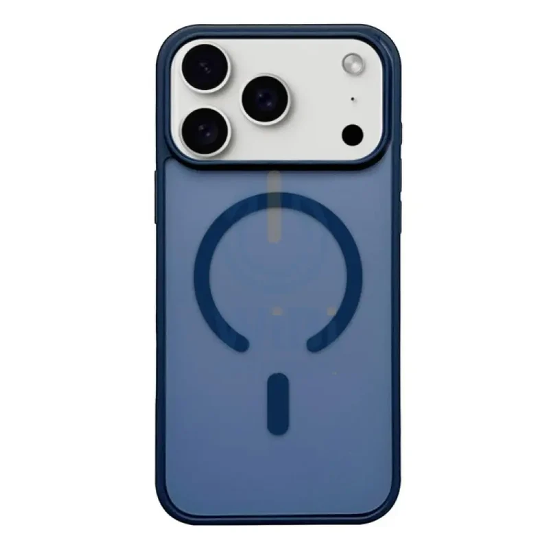 Magsafe Frosted Phone Case for iPhone 17 Pro Max - Dark Blue