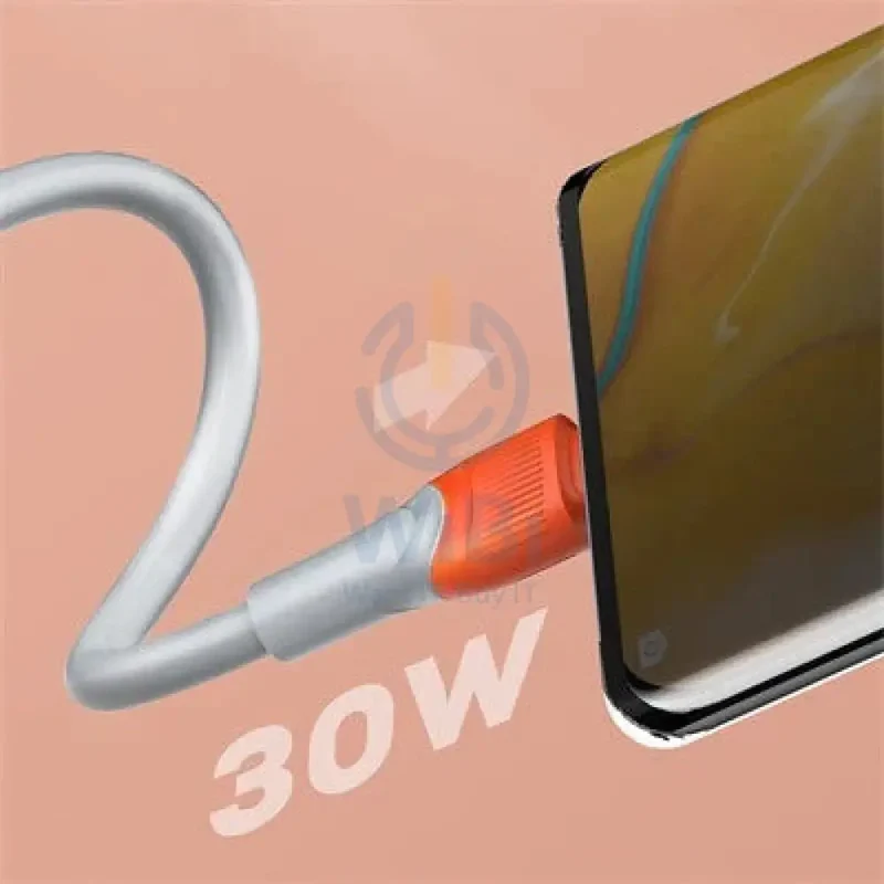 كابل بيانات وشحن سريع لدنيو LS604 متعدد، يو إس بي 3.0، يو إس بي-C، من TPE، بقدرة 30 واط، بطول 4 متر