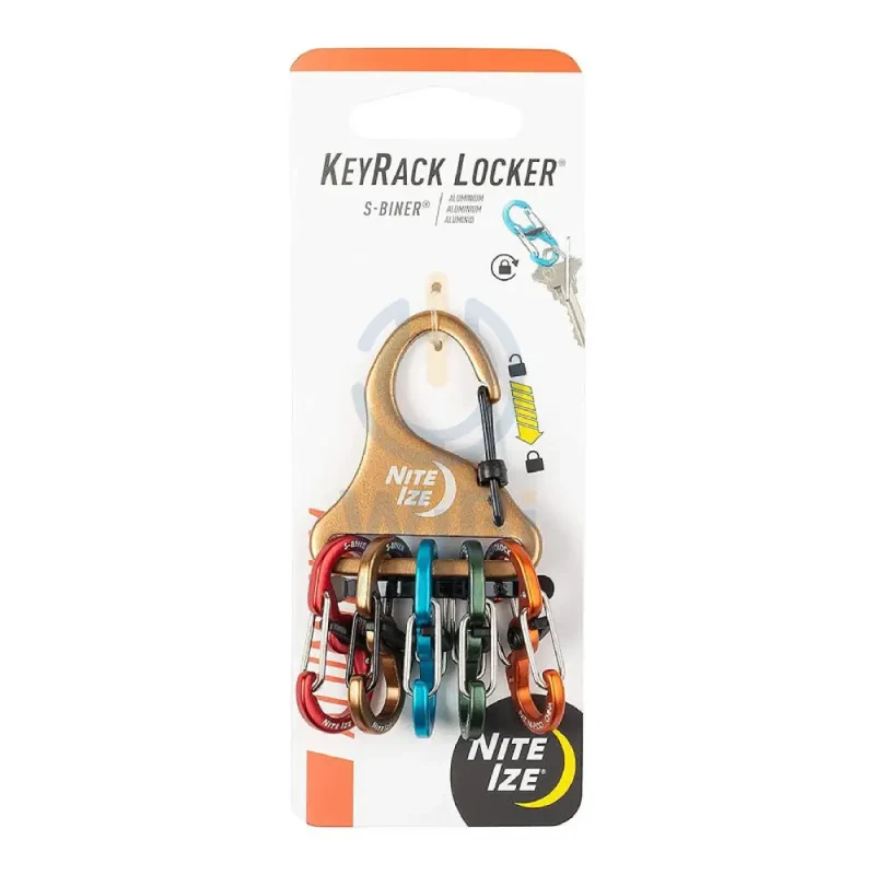 NiteIze Aluminum S-Biner KeyRack Locker - Assorted