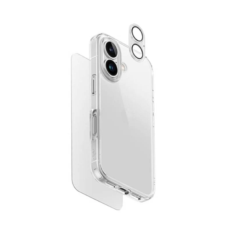 Uniq Hybrid Magclick Charging Clearvue 360 Essential Bundle Pack for Apple iPhone 17 - Clear