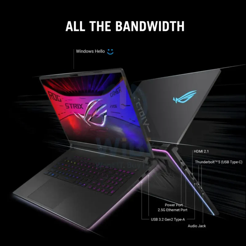 ASUS ROG Strix - 16" 2.5K WQXGA / RTX 5090 24GB VGA / Ultra 9 / 64GB / 2TB SSD / Black