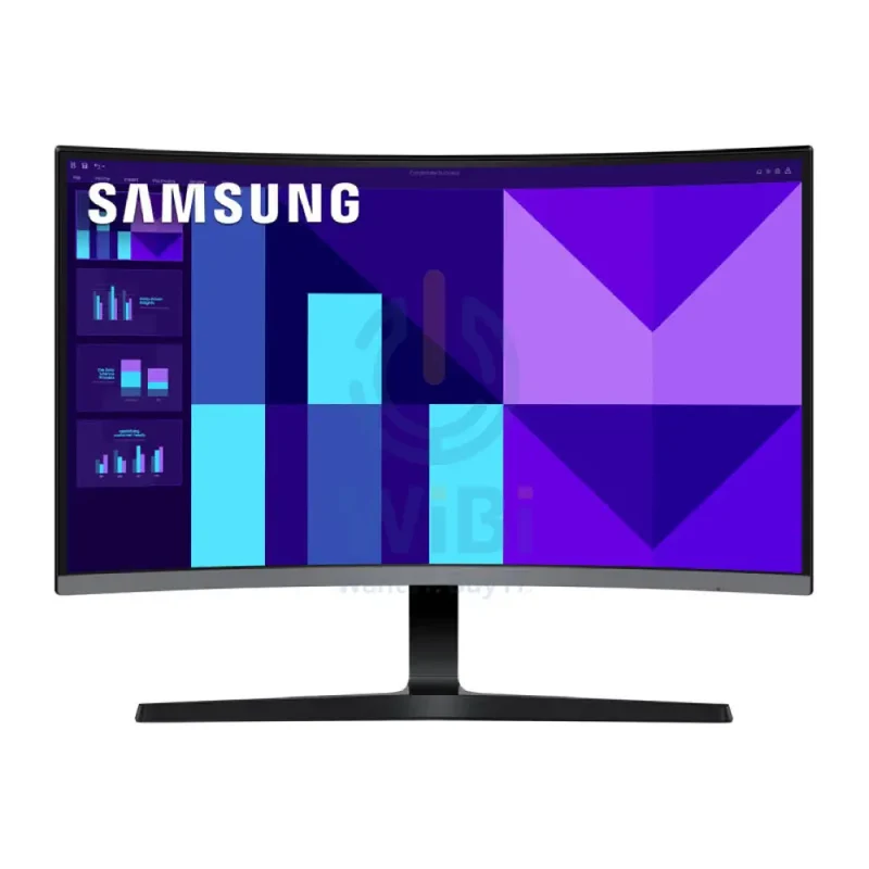 شاشة سامسونج إسينشال S3، مقاس 32 بوصة، Full HD، تردد تحديث 100 هرتز، زمن استجابة 4 مللي ثانية، منحنية، خالية من الوميض، HDMI 1.4، D-Sub، ضمان سنة واحدة