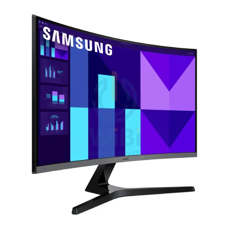 شاشة سامسونج إسينشال S3، مقاس 32 بوصة، Full HD، تردد تحديث 100 هرتز، زمن استجابة 4 مللي ثانية، منحنية، خالية من الوميض، HDMI 1.4، D-Sub، ضمان سنة واحدة
