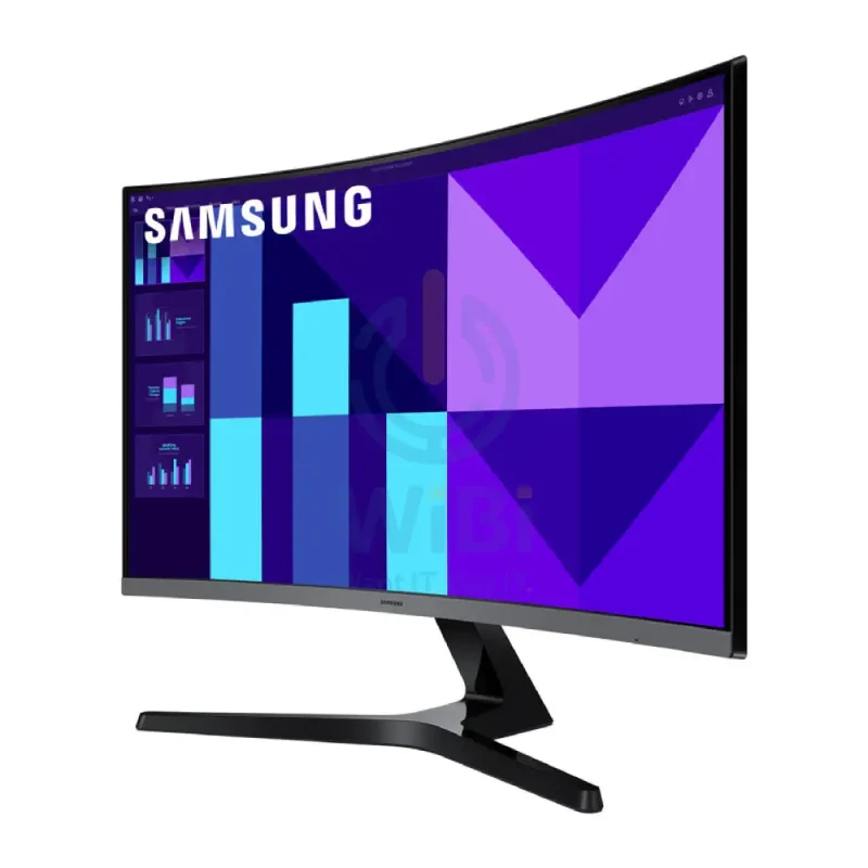 شاشة سامسونج إسينشال S3، مقاس 32 بوصة، Full HD، تردد تحديث 100 هرتز، زمن استجابة 4 مللي ثانية، منحنية، خالية من الوميض، HDMI 1.4، D-Sub، ضمان سنة واحدة
