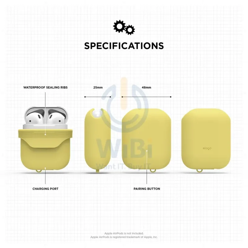 Elago AirPods 1&2 WaterProof Case - Creamy Yellow