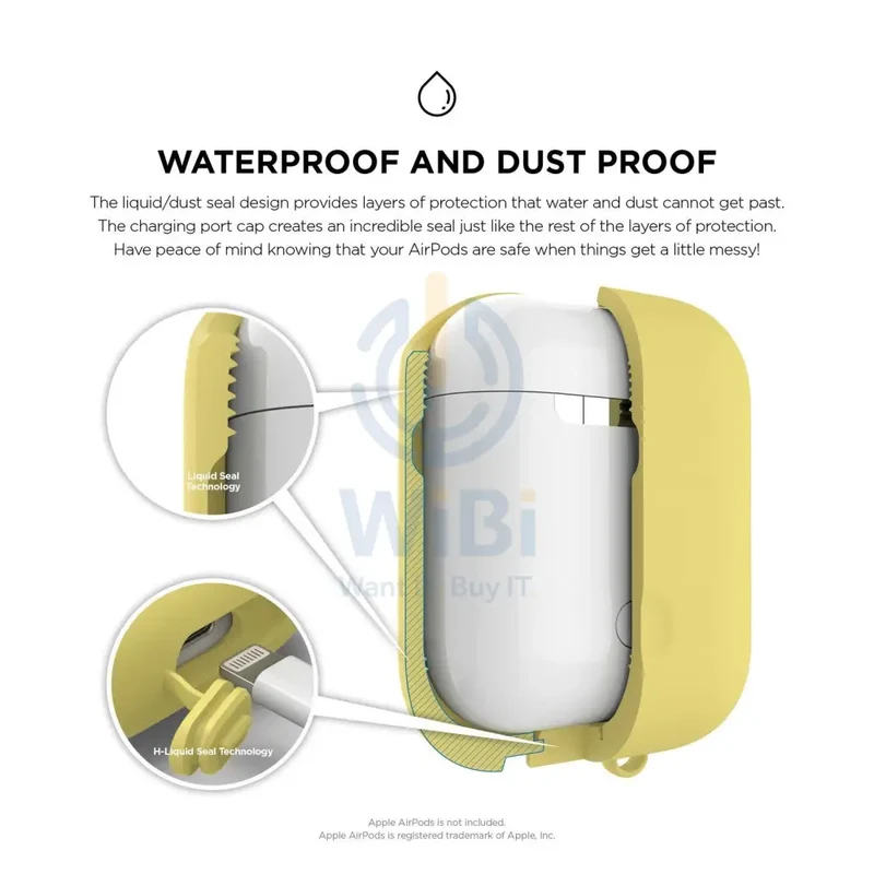 Elago AirPods 1&2 WaterProof Case - Creamy Yellow