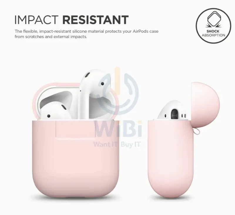 Elago AirPods 1&2 Silicone Case - Lovely pink