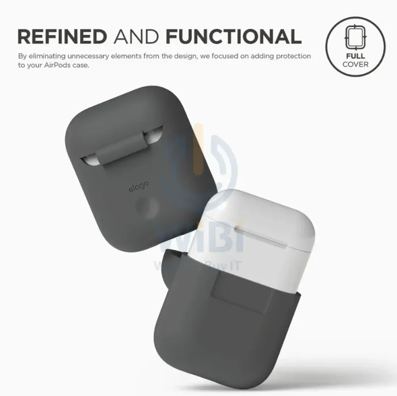 Elago AirPods 1&2 Silicone Case - Dark Gray
