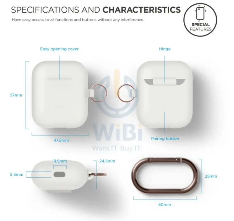 Elago Airpods 1&2 Hang Case - Nightglow Blue