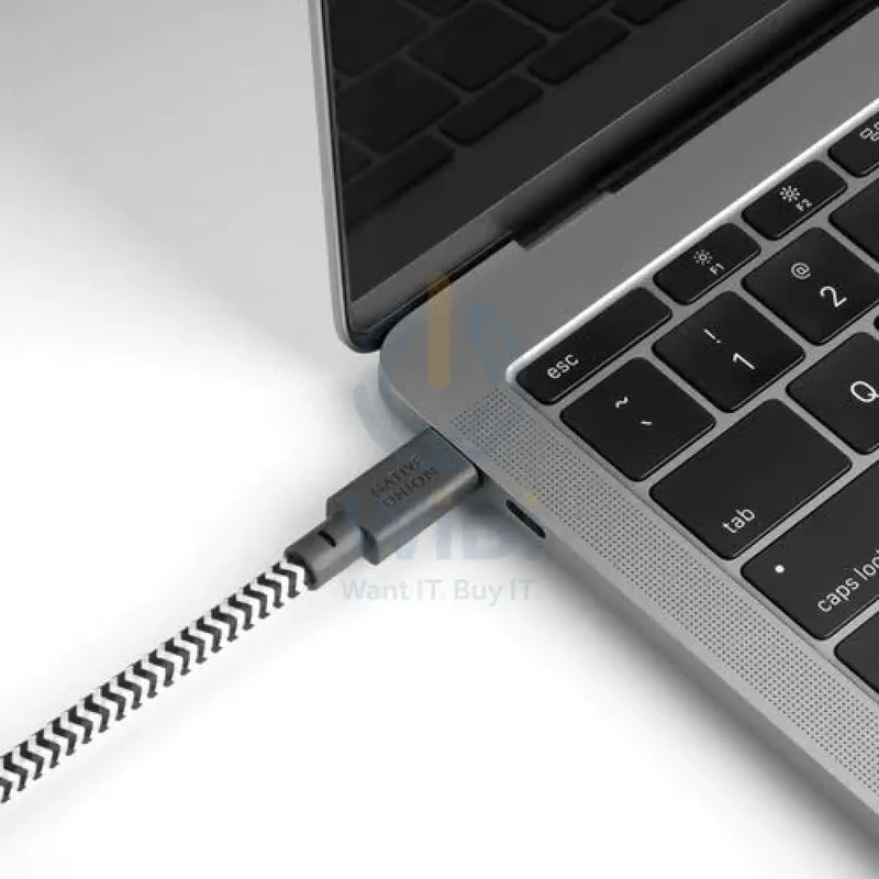 Native Union Belt HDMI Cable - USB-C To HDMI - Zebra