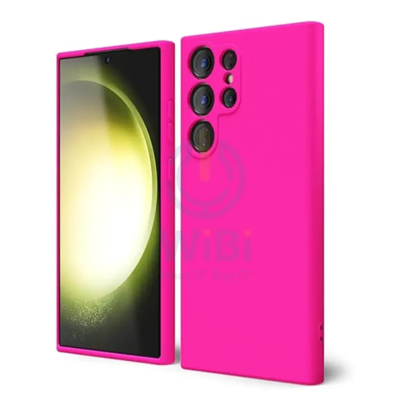 Oakxco Silicone Case - For Samsung Galaxy S25 Ultra / Hot Pink
