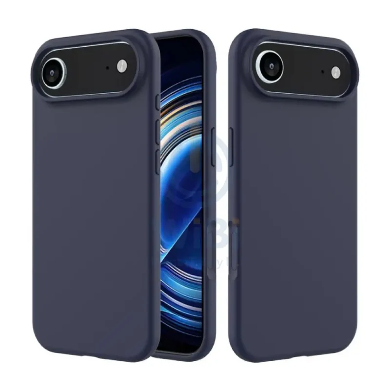 MagSafe Magnetic Wireless Charging Luxury Liquid Silicone Case for iPhone Air - Dark Blue