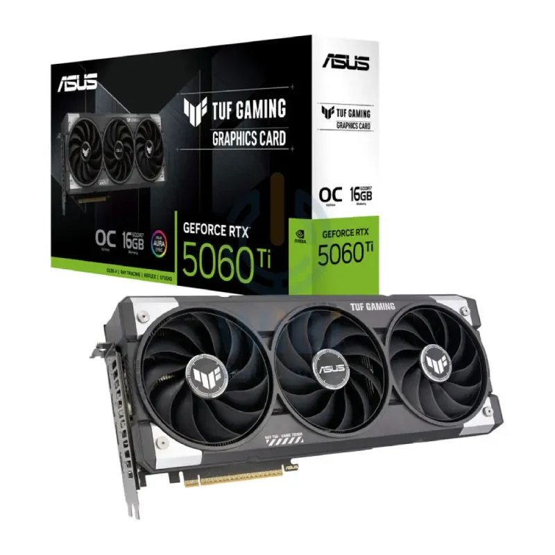 ASUS GeForce RTX 5060 Ti TUF GAMING Graphics Card - 16GB / GDDR7 / 128-Bit / DisplayPort 2.1 / HDMI 2.1