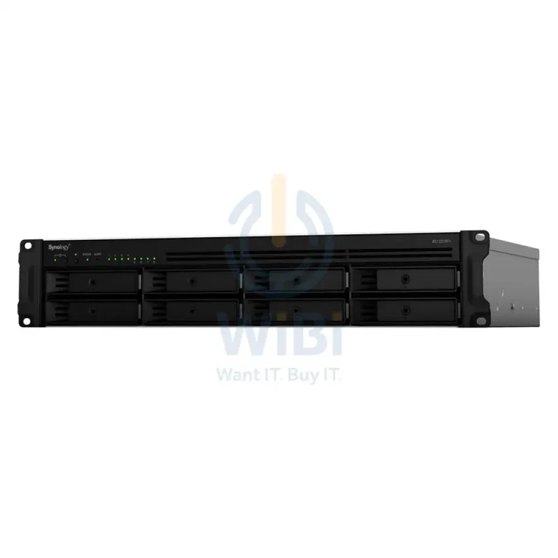 وحدة تخزين شبكية سينولوجي راك ستيشن RS1221RP+ - SATA / 8 فتحات / يو إس بي / LAN / eSATA / راك (2U)