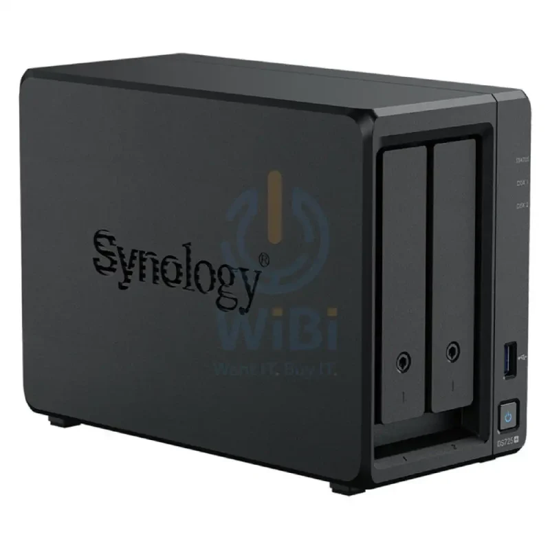 Synology DiskStation DS725+ - SATA / 2-Bays / NVMe / USB / USB Type-C / LAN / Desktop