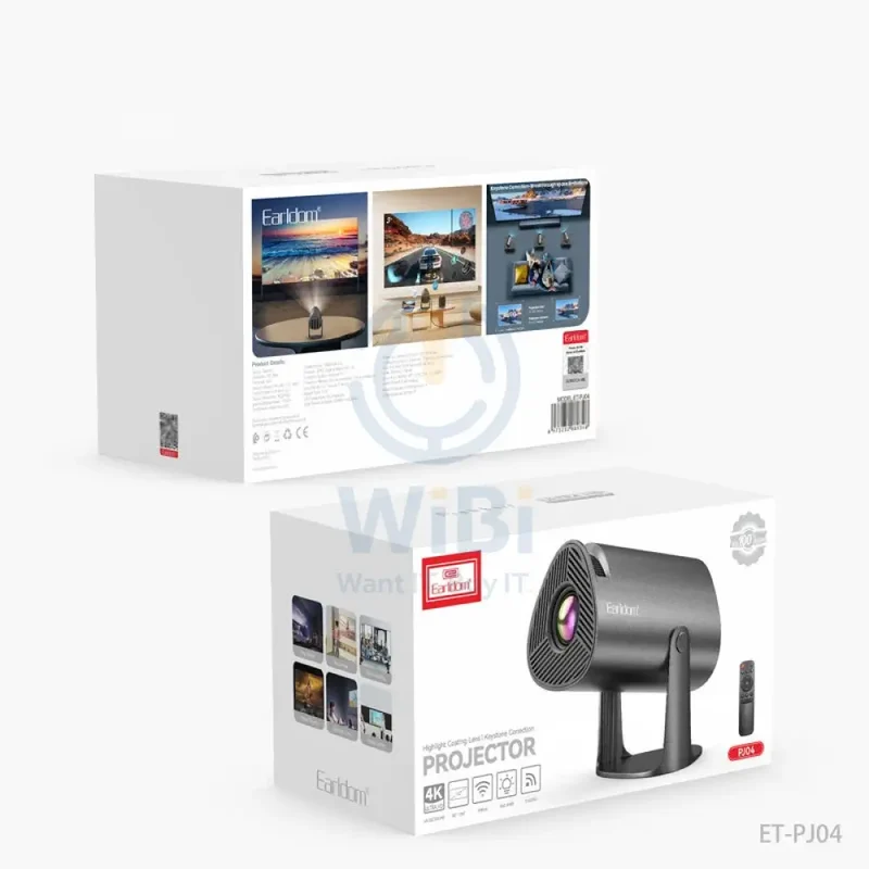 Earldom ET-PJ04 4K Ultra HD Projector - Black