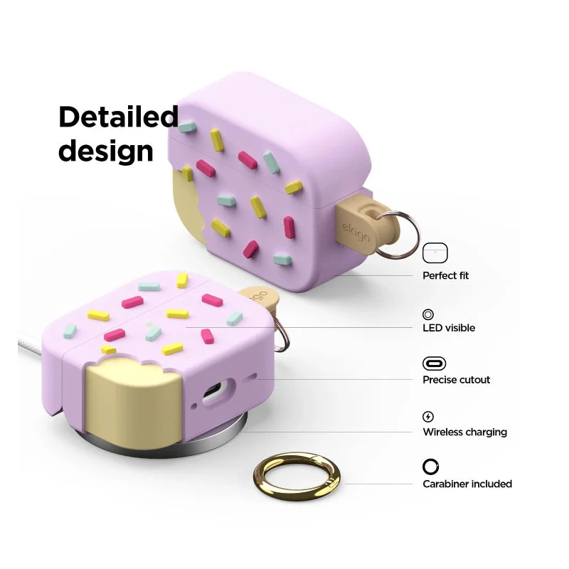 Elago Ice Cream Case For Apple AirPods Pro 3 - Lavender