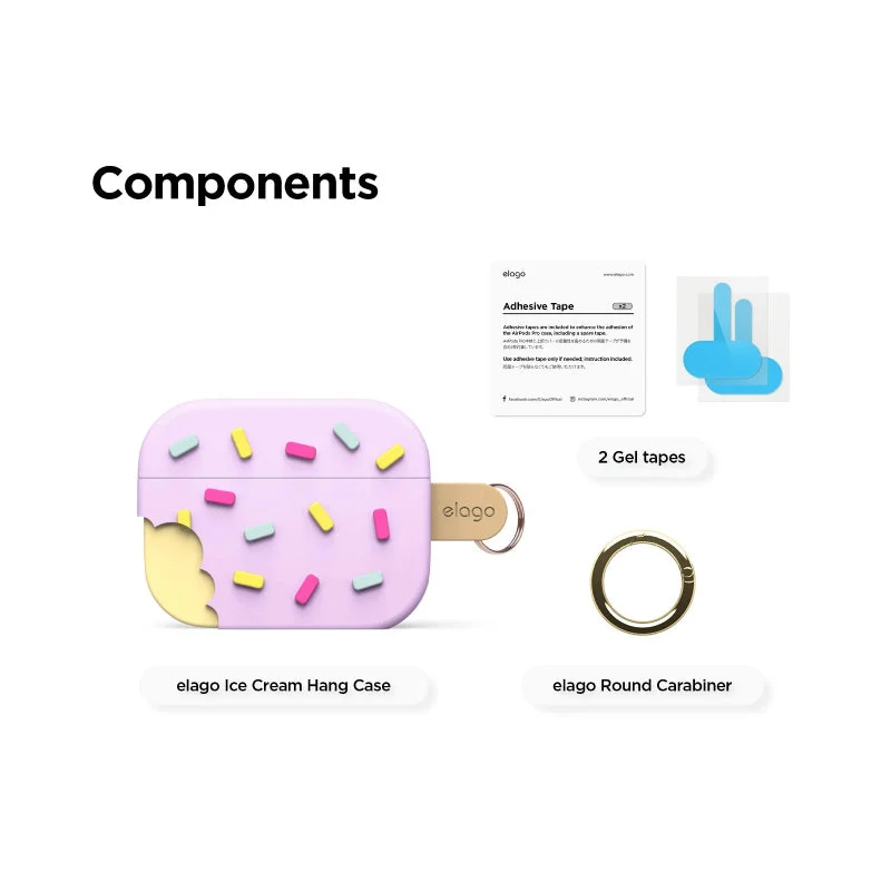 Elago Ice Cream Case For Apple AirPods Pro 3 - Lavender