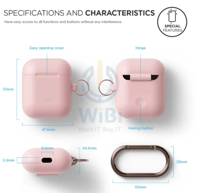 Elago Airpods 1&2 Hang Case - Lovely pink