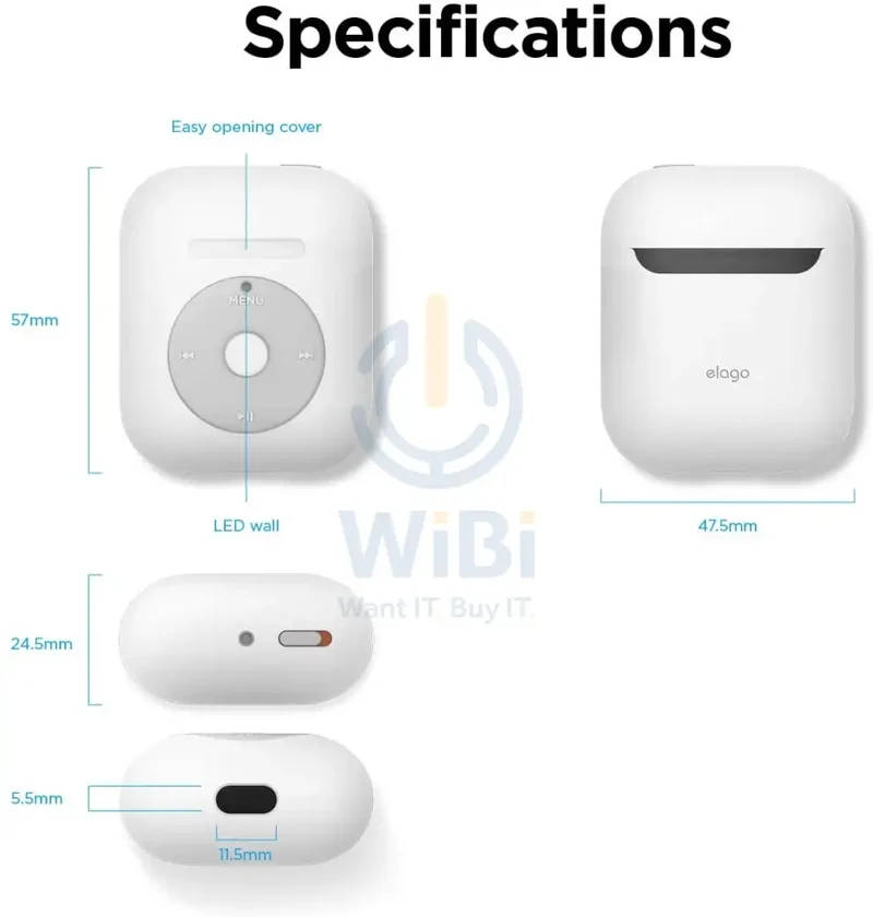 Elago Airpods 1&2 AW6 Case (iPod) - White