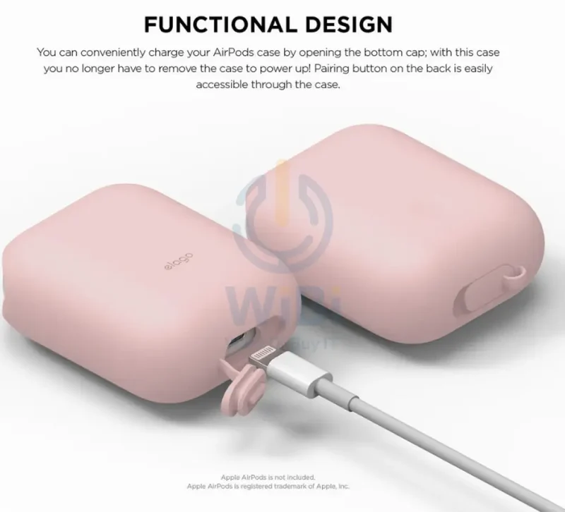 Elago AirPods 1 & 2 WaterProof Case - Lovely pink