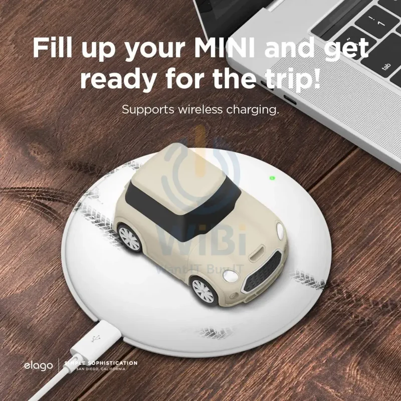 Elago AirPods 1 & 2 Mini Car Case - Classic White