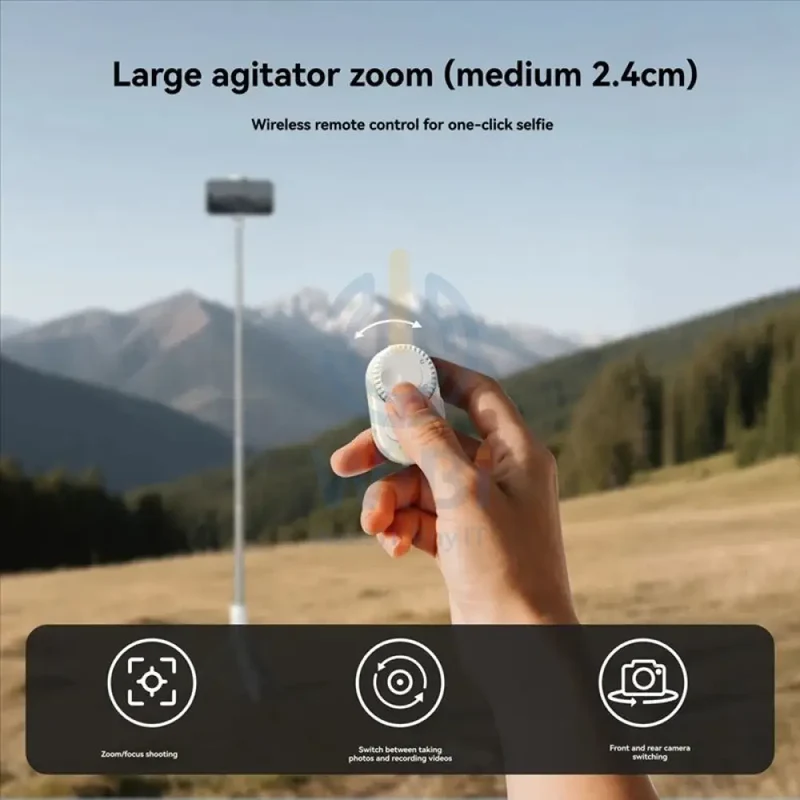 TELESIN Bluetooth Selfie Remote Control - White