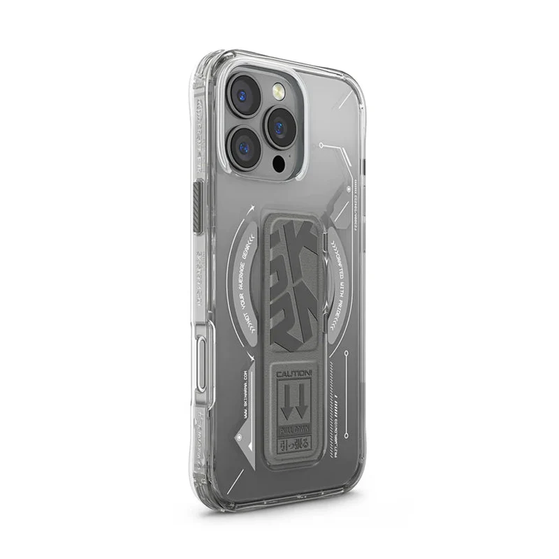 SKINARMA Helio MagSafe Case With Grip Stand For Apple iPhone 16 Pro Max - Titanium