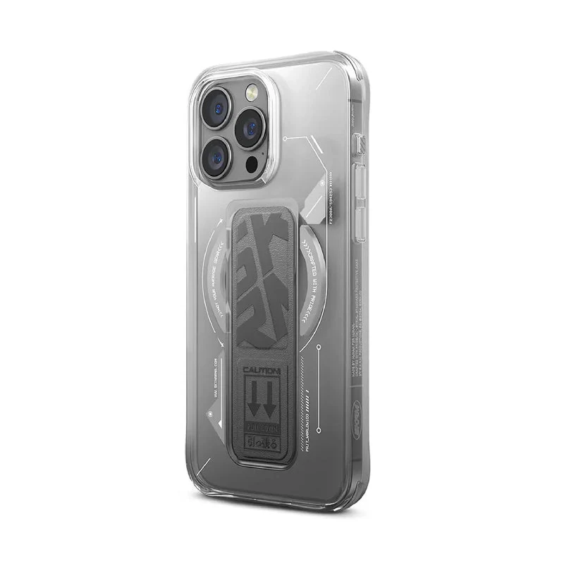 SKINARMA Helio MagSafe Case With Grip Stand For Apple iPhone 16 Pro Max - Titanium
