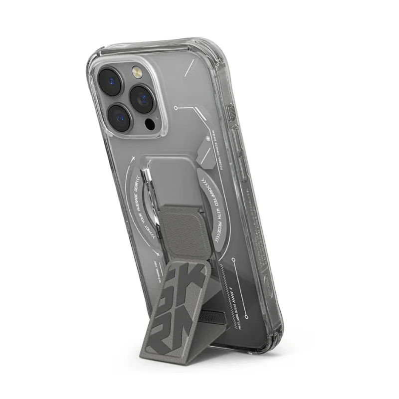 SKINARMA Helio MagSafe Case With Grip Stand For Apple iPhone 16 Pro Max - Titanium