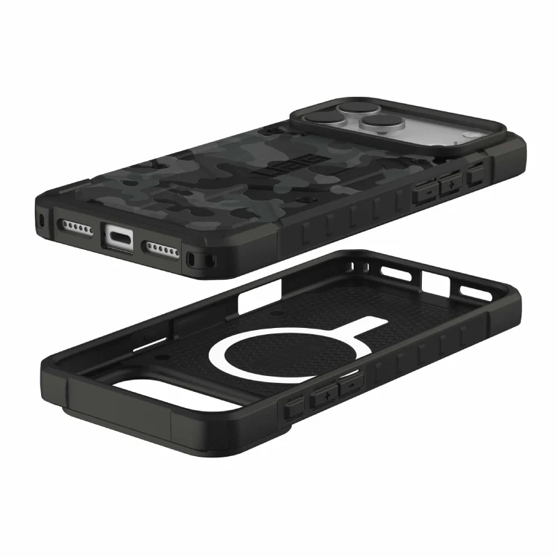 حافظة يو إيه جي باثفايندر SE ماج سيف لآبل آيفون 17 برو ماكس، بتصميم ميدنايت كامو