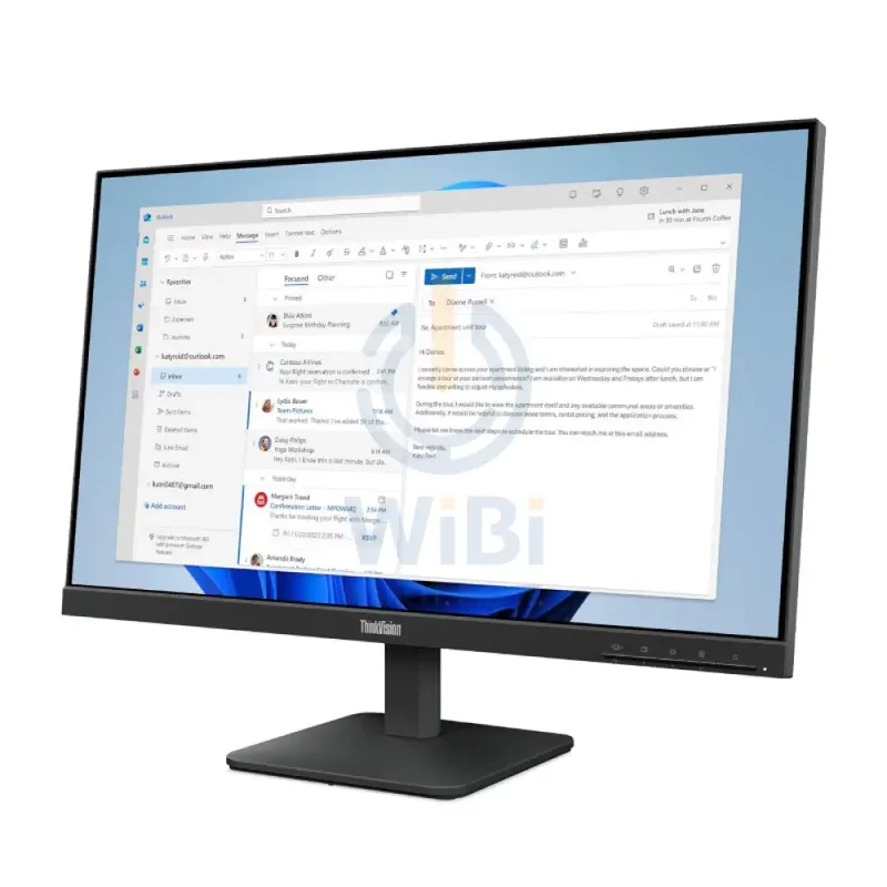 Lenovo ThinkVision S24-4e - 23.8" FHD IPS / 4ms / 100Hz / HDMI 1.4 / VGA - Monitor