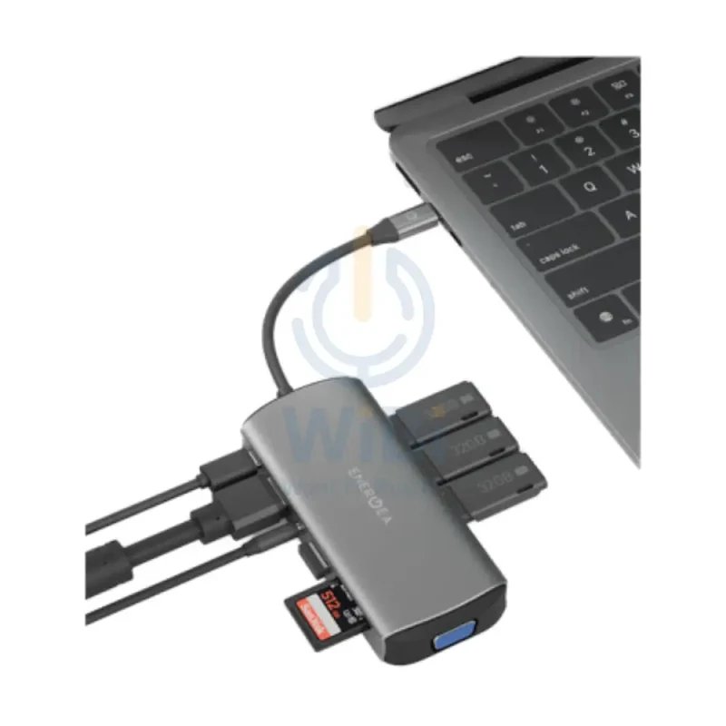 Energea AluHub Max 11-in-1 USB-C Hub - Gunmetal