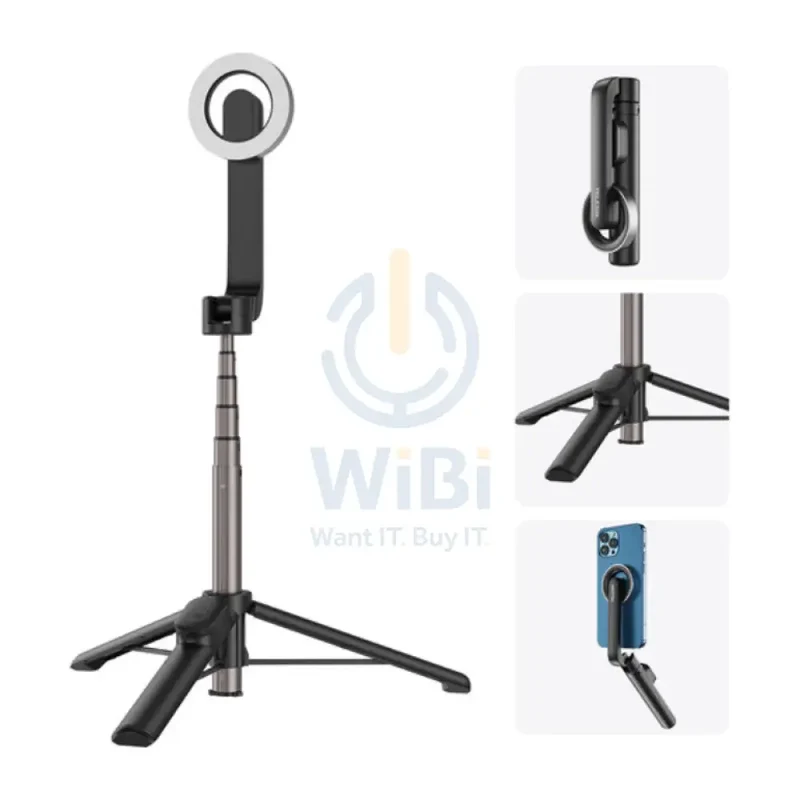 TELESIN Magnetic Bluetooth Selfie Stick - Black