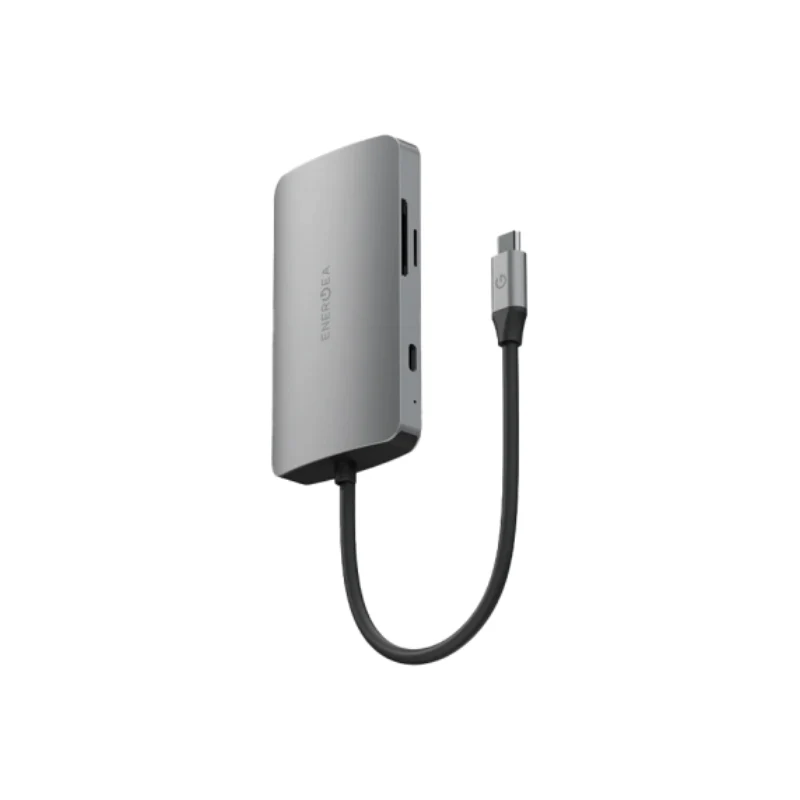 Energea AluHub HD Pro 2 (8in1) Aluminum Alloy USB-C Hub - Gunmetal