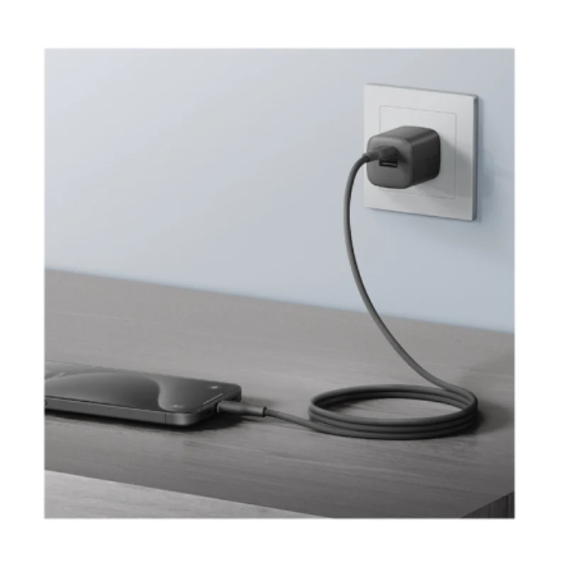 BAZIC GoCharge Weave Cable - 480Mbps / 60W / 1.5 Meter / USB-C / Black