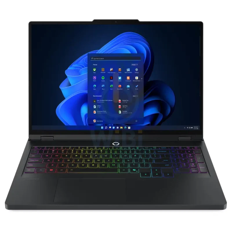 Lenovo Legion Pro 5 Gen 10 AI Gaming PC - 16" WQXGA (2560x1600) IPS / AMD Ryzen 9 8945HX / 32GB / 1TB (NVMe M.2 SSD) / NVIDIA RTX 5060 8GB GDDR7 2497MHz, TGP 115W, 572 AI TOPS / Win 11 Pro / 1YW / Arabic/English / Eclipse Black - Laptop