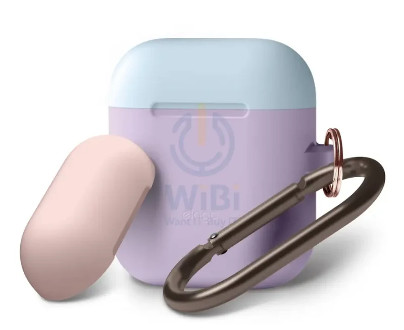 Elago AirPods 1 & 2 Duo Hang Case - Lavender / Pink Pastel Blue