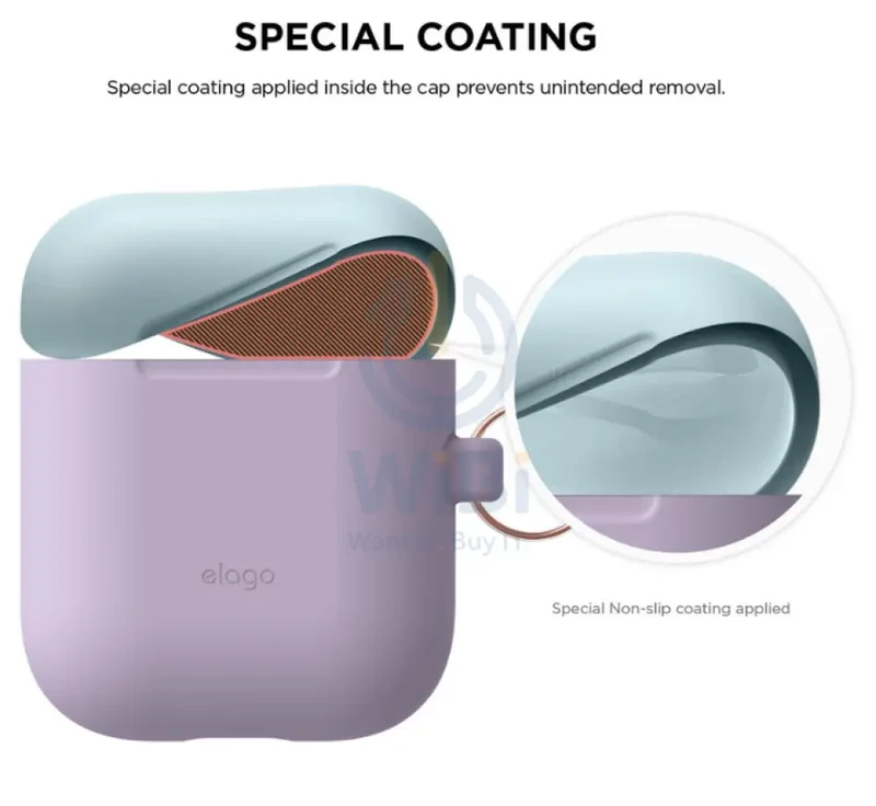 Elago AirPods 1 & 2 Duo Hang Case - Lavender / Pink Pastel Blue