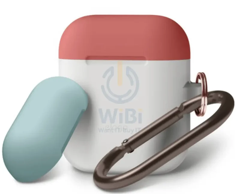 Elago AirPods 1 & 2 Duo Hang Case - Night Glow / Italian Rose Coral Blue