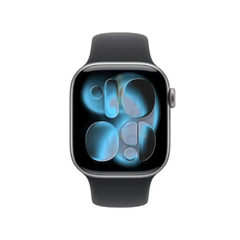 Apple Watch Series 11 - LTPO OLED / 64GB / 42mm / Bluetooth / Wi-Fi + Cellular / Medium/Large / Space Grey Aluminum Case With Black Sport Band