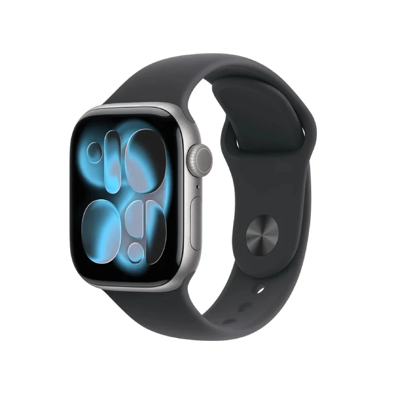 Apple Watch Series 11 - LTPO OLED / 64GB / 42mm / Bluetooth / Wi-Fi + Cellular / Small/Medium / Space Grey Aluminum Case With Black Sport Band