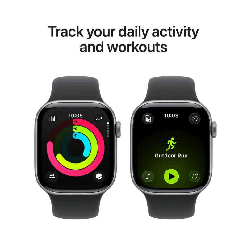 Apple Watch Series 11 - LTPO OLED / 64GB / 42mm / Bluetooth / Wi-Fi + Cellular / Small/Medium / Space Grey Aluminum Case With Black Sport Band