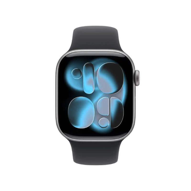 Apple Watch Series 11 - LTPO OLED / 64GB / 42mm / Bluetooth / Wi-Fi / Medium/Large / Space Grey Aluminum Case With Black Sport Band