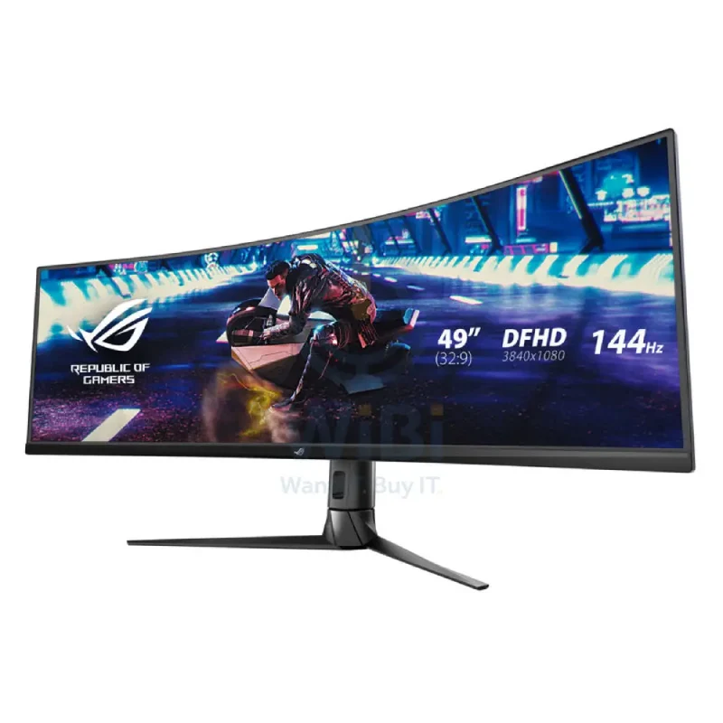 ASUS XG49VQ ROG Strix Ultra-Wide HDR Curved Monitor - 49" Double FHD Fast IPS / 1ms / 144Hz / USB-C / HDMI 2.0 / DP / Speakers / 3YW - Gaming Monitor