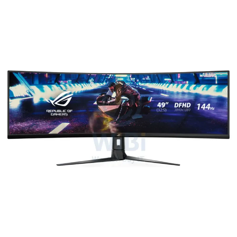 ASUS XG49VQ ROG Strix Ultra-Wide HDR Curved Monitor - 49" Double FHD Fast IPS / 1ms / 144Hz / USB-C / HDMI 2.0 / DP / Speakers / 3YW - Gaming Monitor