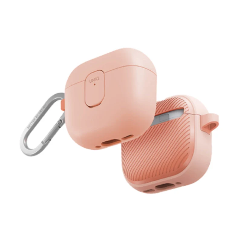 Uniq Clyde Lock Case for Airpods 4th Gen - Light Pink/Crepe Pink