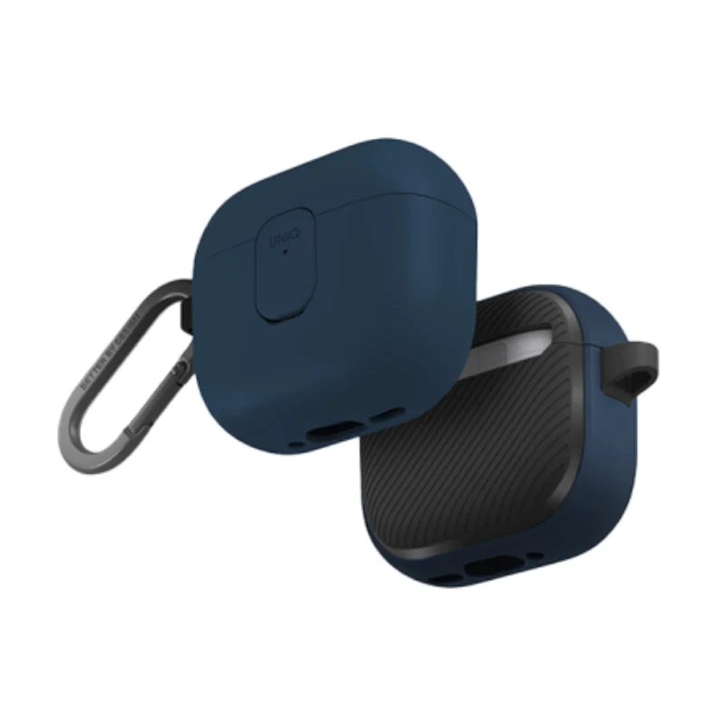 Uniq Clyde Lock Case for Airpods 4th Gen - Royal Blue/Dark Grey